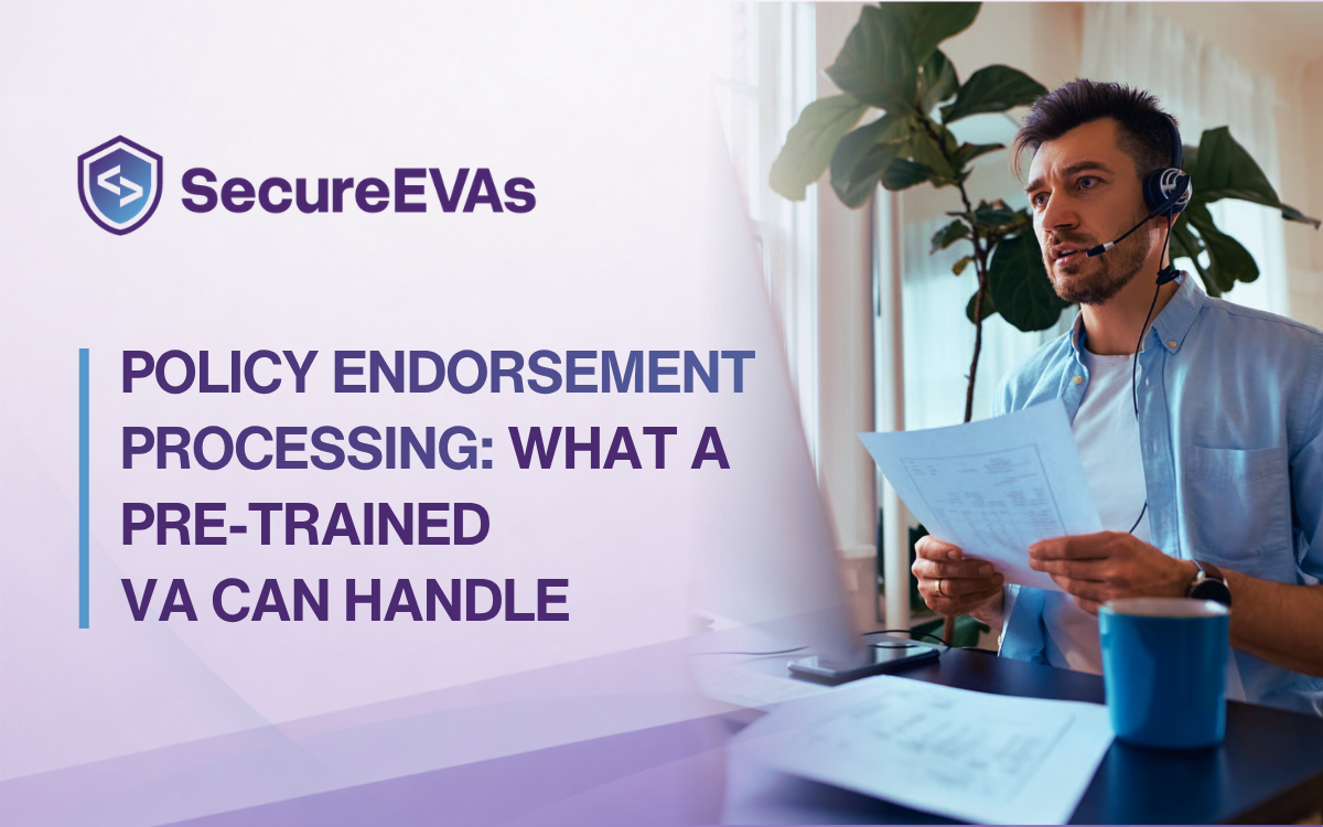Policy Endorsement Processing: What a Pre-Trained VA Can Handle